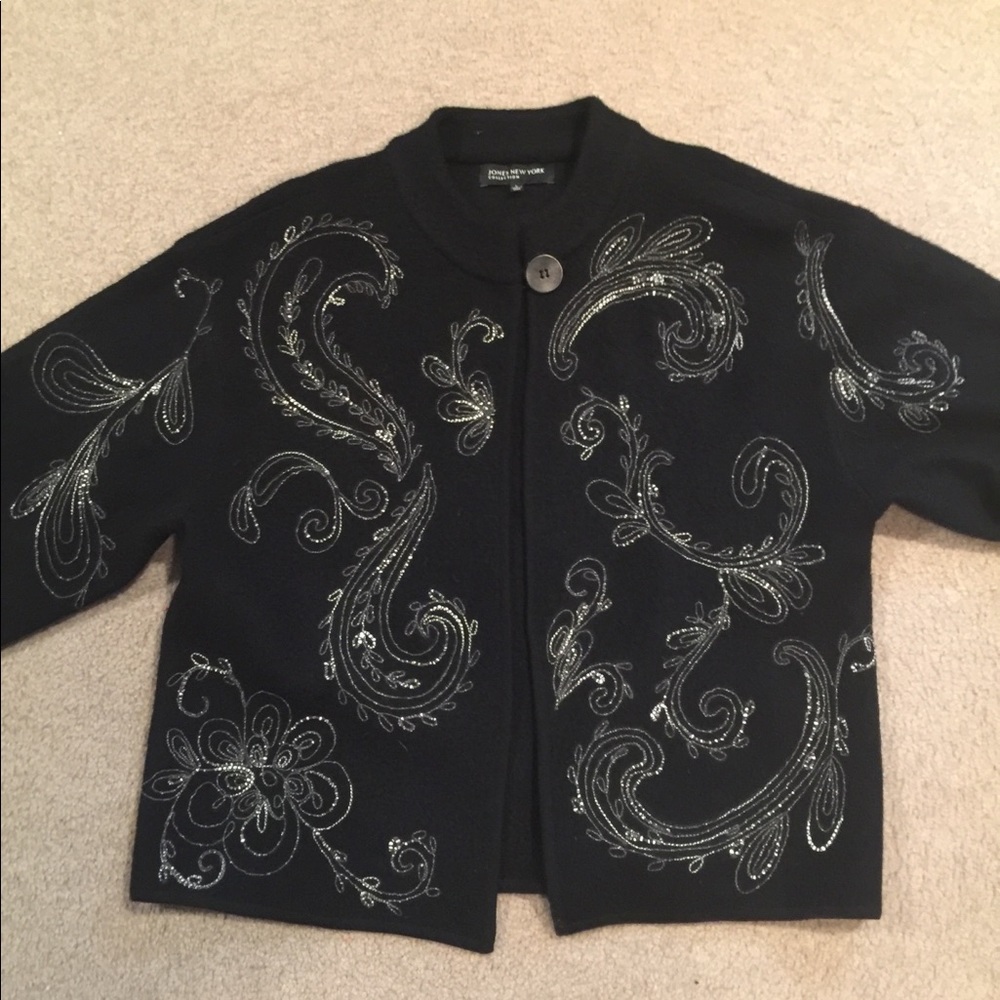 REDUCED JONES NEW YORK SWEATER-BLAZER